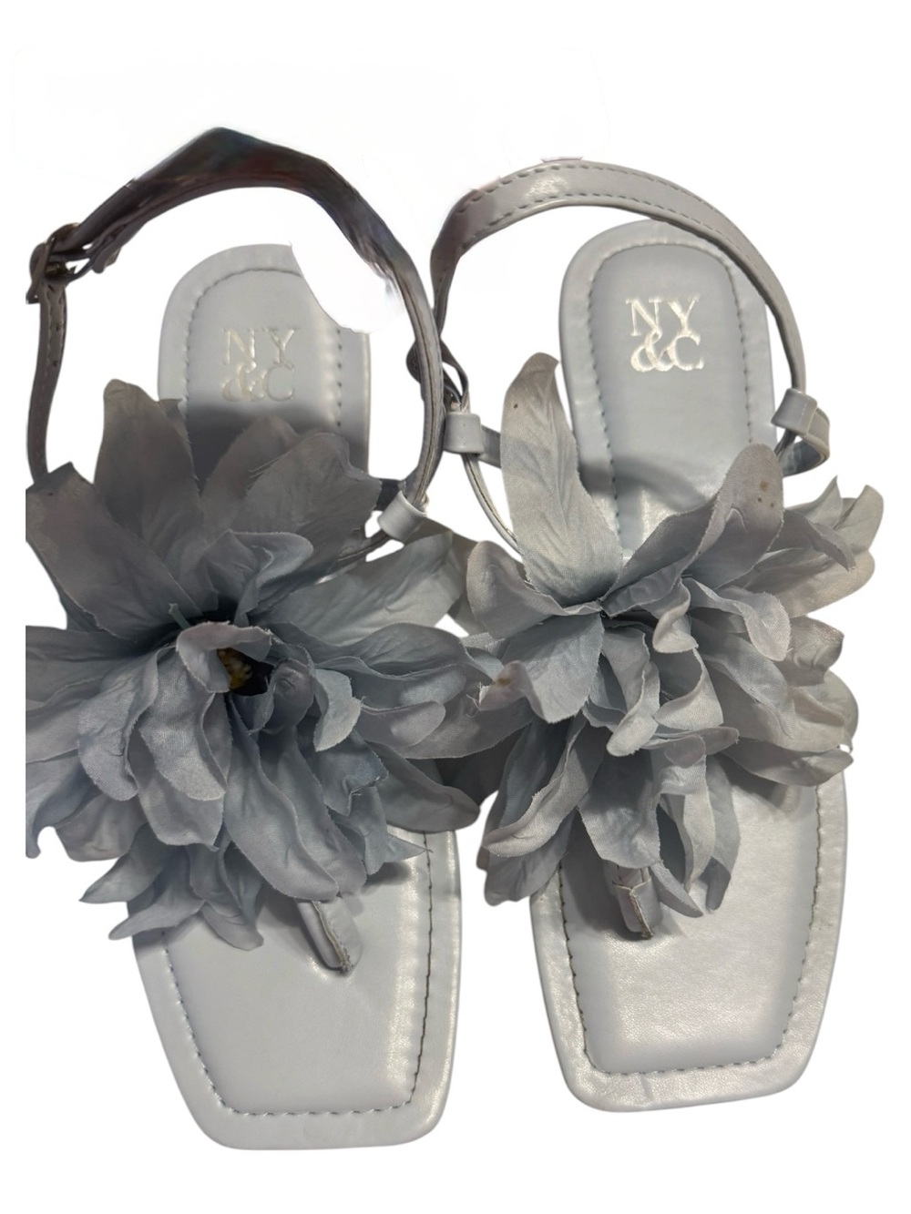 New York & Company Women's Floral blue Sandals